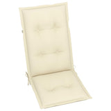 Garden Reclining Chairs 2 pcs with Cushions Solid Acacia Wood