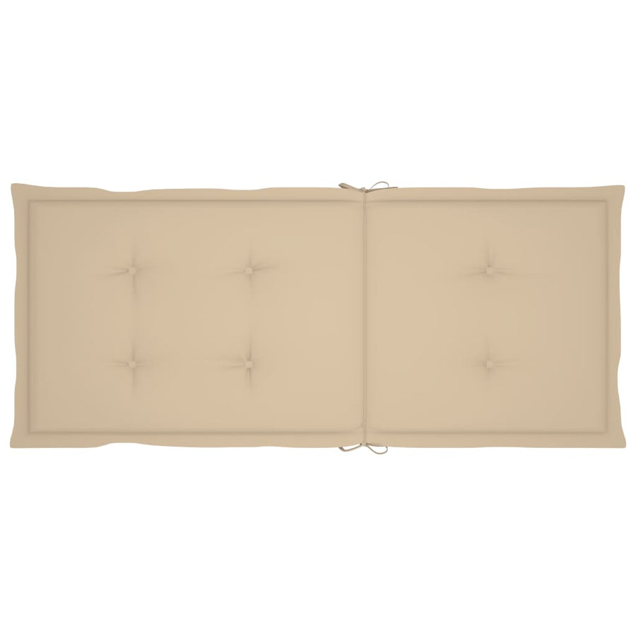 Garden Reclining Chairs 3 pcs with Cushions Solid Acacia Wood