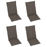 Garden Reclining Chairs 3 pcs with Cushions Solid Acacia Wood