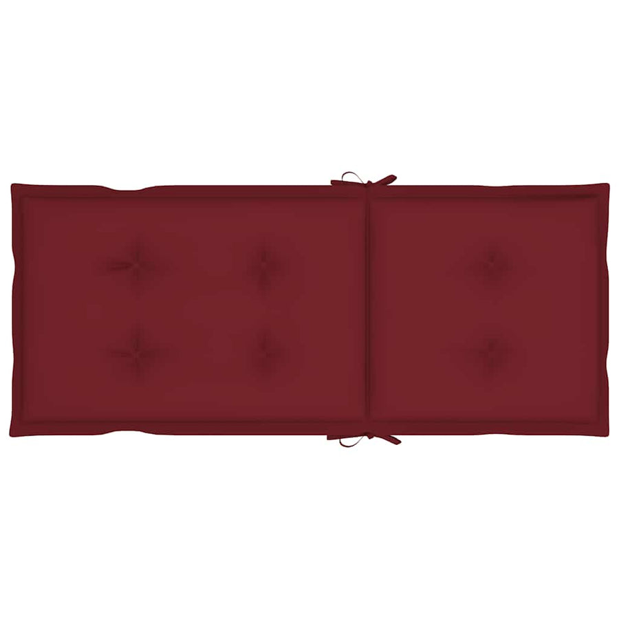 Garden Reclining Chairs 3 pcs with Cushions Solid Acacia Wood