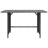 10 Piece Garden Lounge Set with Cushions Poly Rattan Grey