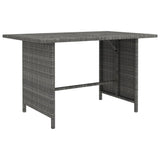9 Piece Garden Lounge Set with Cushions Poly Rattan Grey