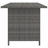 9 Piece Garden Lounge Set with Cushions Poly Rattan Grey