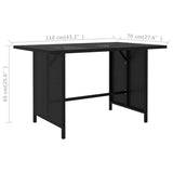 9 Piece Garden Lounge Set with Cushions Poly Rattan Black - Extra Image