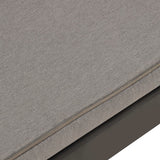 Garden Lounge Benches with Cushions 2 pcs Plastic Grey - Low Angle