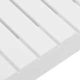 3 Piece Garden Lounge Set with Cushions Plastic White