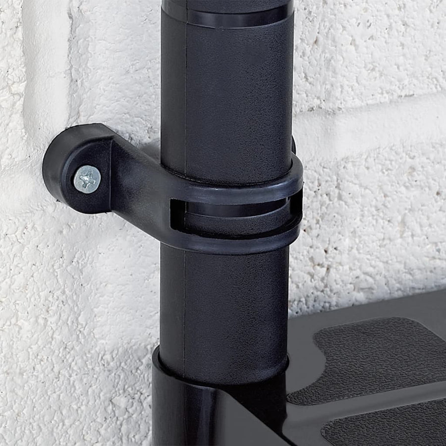 Storage Shelf 4-Tier Black 244x30,5x130 cm Plastic