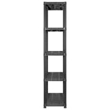 Storage Shelf 5-Tier Black 284x38x170 cm Plastic - Top-Down View