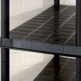 Storage Shelf 5-Tier Black 366x45,7x185 cm Plastic