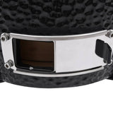 2-in-1 Kamado Barbecue Grill Smoker Ceramic 56 cm Black - Extra Image