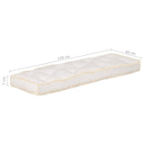 Pallet Sofa Cushion Beige 120x40x7 cm