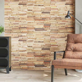 Wall Cladding Panels 10 pcs 1.03 m² Recycled Teak Wood - Side View