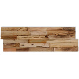 Wall Cladding Panels 10 pcs 1.03 m² Recycled Teak Wood - Close-Up Angle