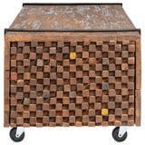 Coffee Table 110x45x38 cm Solid Teak Wood - Side View