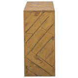 Console Table 110x35x75 cm Solid Teak Wood - Side View