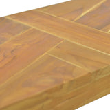 Console Table 110x35x75 cm Solid Teak Wood - 45-Degree Angle