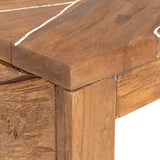 TV Stand 110x60x38 cm Solid Teak Wood - 45-Degree Angle