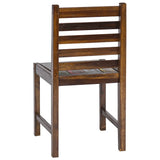 Dining Chairs 2 pcs Solid Reclaimed Wood - 45-Degree Angle