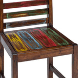 Dining Chairs 2 pcs Solid Reclaimed Wood - Low Angle
