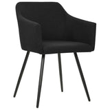 Dining Chairs 6 pcs Black Fabric