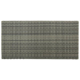5 Piece Garden Bar Set with Cushions Poly Rattan Grey - Side View