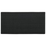 5 Piece Garden Bar Set with Cushions Poly Rattan Black - Side View