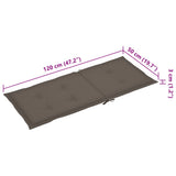 Garden Reclining Chairs 6 pcs with Cushions Solid Acacia Wood