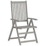 Garden Reclining Chairs 4 pcs with Cushions Solid Acacia Wood