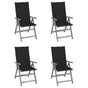 Garden Reclining Chairs 4 pcs with Cushions Solid Wood Acacia