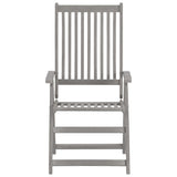Garden Reclining Chairs 4 pcs with Cushions Solid Acacia Wood - Top-Down View