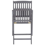 Folding Chairs 6 pcs with Cushions Solid Acacia Wood