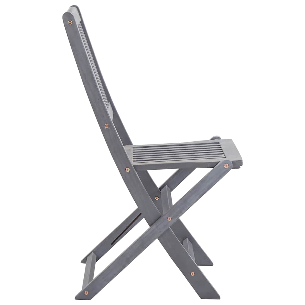 Folding Chairs 6 pcs with Cushions Solid Acacia Wood