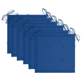 Folding Outdoor Chairs 6 pcs with Cushions Solid Acacia Wood - Extra Image