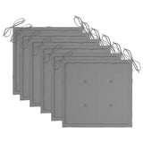 Folding Garden Chairs 6 pcs with Cushions Solid Wood Acacia - Extra Image