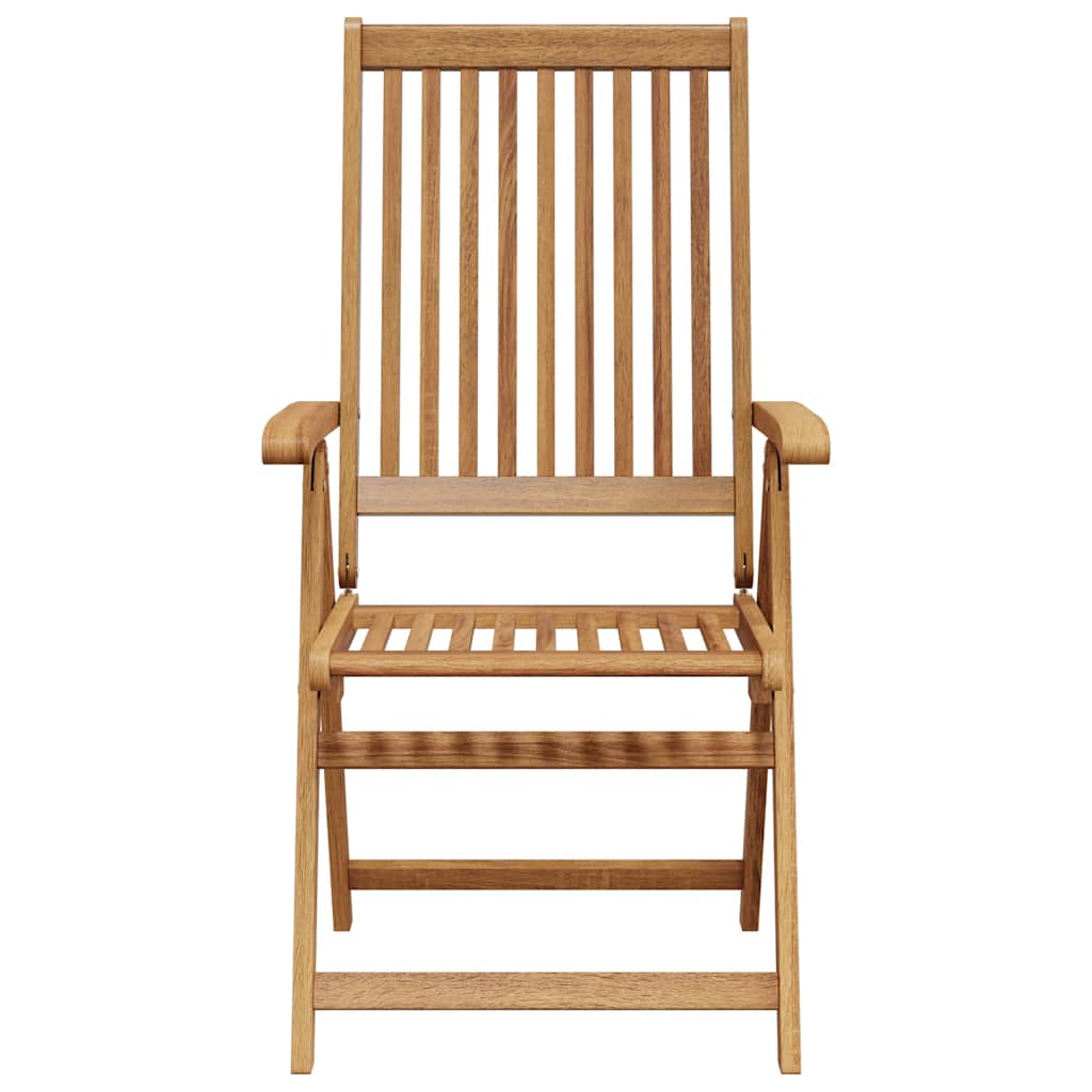 Folding Garden Chairs 4 pcs Solid Acacia Wood