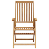 Folding Garden Chairs 4 pcs Solid Acacia Wood - Rear View