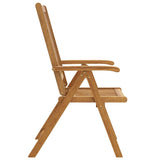 Folding Garden Chairs 4 pcs Solid Acacia Wood - Close-Up Angle