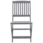 Folding Chairs 6 pcs Solid Acacia Wood