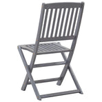 Folding Chairs 6 pcs Solid Acacia Wood