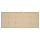 Garden Chairs 4 pcs with Beige Cushions Solid Teak Wood