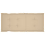 Garden Chairs 6 pcs with Beige Cushions Solid Teak Wood - Low Angle
