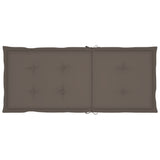 Garden Chairs 6 pcs with Taupe Cushions Solid Teak Wood - Low Angle
