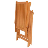 Folding Chairs 6 pcs with Taupe Cushions Solid Teak Wood