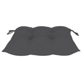 Garden Chairs with Anthracite Cushions 6 pcs Solid Teak Wood - Extra Image