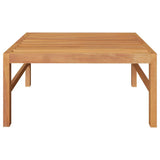 2 Piece Garden Lounge Set with Dark Grey Cushions Teak Wood - 45-Degree Angle