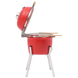 Kamado Barbecue Grill Smoker Ceramic 33 cm - Side View