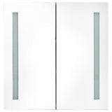 LED Bathroom Mirror Cabinet 62x14x60 cm - Top-Down View