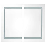 LED Bathroom Mirror Cabinet 80x12.2x68 cm