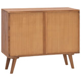 Chest of Drawers 90x35x75 cm Solid Teak Wood - Top-Down View