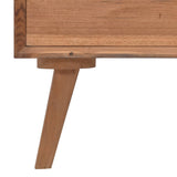 Chest of Drawers 90x35x75 cm Solid Teak Wood - Low Angle